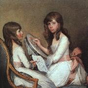 Gilbert Charles Stuart Miss Dick and her cousin Miss Forster oil painting reproduction